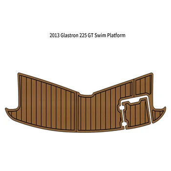 2013 Glastron 225 GT Плавательная платформа Подножка для лодки EVA Пенопласт Настил из тикового дерева 14