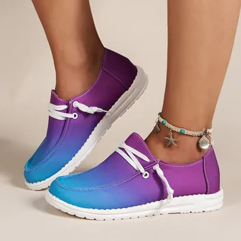 Женская вулканизированная обувь, летние кроссовки, женская повседневная обувь на плоской подошве, женская мода 2023 года, женская парусиновая обувь на шнуровке 12
