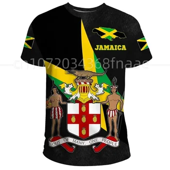 2023 Новая эмблема Ямайского Льва, Летняя Новая мода, топы с 3D принтом, футболка, мужская и женская футболка с коротким рукавом, уличный стиль 4
