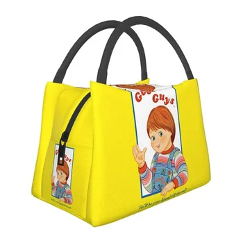 Детская игра Good Guys Chucky, изолированная сумка для ланча для школы, офиса, сменный холодильник, термобокс для Бенто, женские термосумки 23