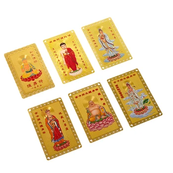 Коллекция Тибетский Буддизм, Изысканный Медный Амулет, Танка, Карта Удачи, Сейф для Будды И Карта Удачи В Подарок