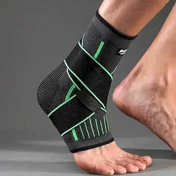 1 шт. бандаж для лодыжки, мягкий эластичный обезболивающий Дышащий бандаж, поддерживающий защиту лодыжки, Компрессионные носки премиум-класса для упражнений 22