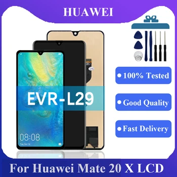 Для Huawei mate 20 X ЖК-дисплей С сенсорным экраном Digitizer В сборе Для Huawei mate 20 X EVR-L29, EVR-AL00 Замена экрана дисплея 25