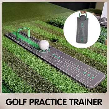 Тренировочный коврик для клюшки для гольфа Тренировочный тренажер для точной дистанции для гольфа Инструмент для выравнивания Тренировочный коврик для клюшки для гольфа 6