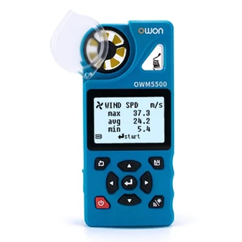 Owon Tuya 7-В-1 Цифровой Анемометр 0,6-40 М/С, Измеритель температуры и влажности, Спидометр, Поддержка Хранения данных