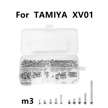 Для TAMIYA XV01 Набор Винтов Из Нержавеющей Стали M3 Винт С Шестигранной Головкой С Плоской Круглой Головкой Для 1/10 RC Автомобиля TAMIYA XV-01 17
