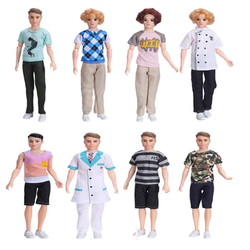 Повседневная мужская кукольная одежда 1/6 для Барби, аксессуары для куклы Кен Принс, деловая одежда, костюм Bjd, комплект мужской одежды, игрушки для девочек 17