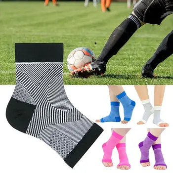 Компрессионные носки для защиты от обветривания лодыжек, спортивные безопасные увлажняющие дышащие носки для восстановления трещин на пятке, мужские Женские носки 24