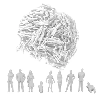 Белые фигурки 1:50 Архитектурная модель в масштабе человека, модель HO, пластиковые люди, 10 штук 20