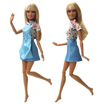 Новейшее кукольное платье NK, красивое праздничное платье ручной работы, модное платье для куклы Барби Noble, лучший подарок для девочек 059D 13