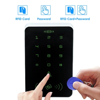 RFID-проксимити-карта 125 кГц, цифровая клавиатура, система контроля доступа, контроллер дверного замка, считыватель карт доступа с RFID-клавиатуры Без подсветки 22