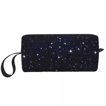 Модная сумка для туалетных принадлежностей Night Sky Space Galaxy Travel для женщин Universe Makeup Косметический Органайзер для хранения косметики Dopp Kit 21