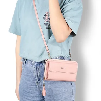Новая сумка для мобильного телефона, женская сумка через плечо, сетевая красная студенческая сумка для всего, модный кошелек большой емкости 12