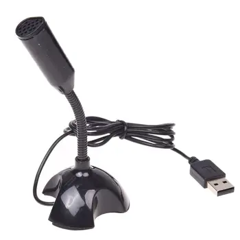 USB микрофон Веб Гибкий микрофон с шумоподавлением для компьютера Mac PC подставка для ноутбука 7