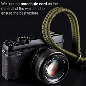 Ремешок для камеры Ремешок для камеры Рукоятка для рук Браслет из паракорда с плетеным напульсником для D5QC 12