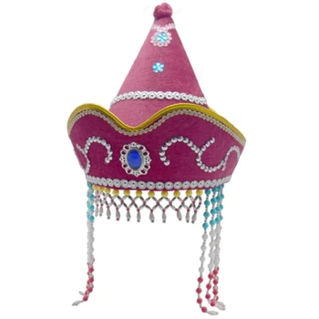 Традиционная монгольская костюмная шляпа для путешествий, реквизит для выступлений, головные уборы Прямая поставка 22