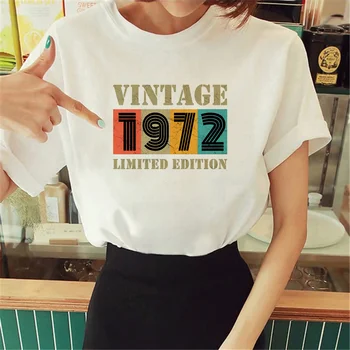 Женская футболка 1972 года с комиксами, уличная одежда, забавный топ, забавная одежда для девочек 20