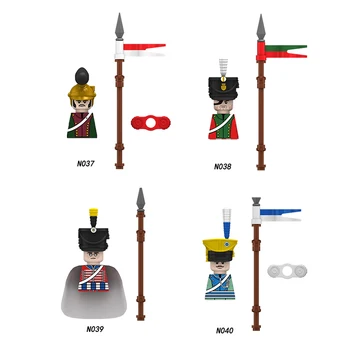 Средневековые военные фигурки Французские уланы Уланы Рыцари Строительные блоки Оружие Римский меч Аксессуары Игрушки для детей подарки 15