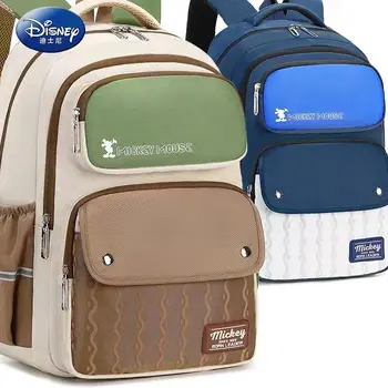 Школьные сумки Disney New Mickey для отдыха для мальчиков и девочек, ортопедический рюкзак для учащихся средних начальных классов, большой емкости Mochilas 8