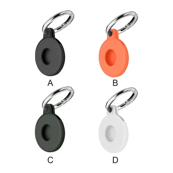 Брелок для ключей-трекера Силиконовый чехол-локатор с защитой от потери Переносная защитная крышка для замены подушек безопасности Оранжевый 20