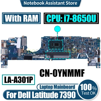 LA-F292P Для ноутбука Dell Latitude 7390 Материнская плата CN-0YNMMF SR3L8 i7-8650U с оперативной Памятью Протестирована Материнская плата Ноутбука 24