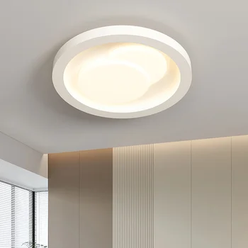 Потолочные светильники Nordic LED для гостиной, кабинета, спальни Простого дизайна, Круглые акриловые потолочные светильники для домашнего освещения