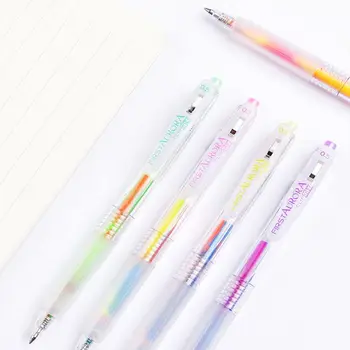 Альбом Для Скрапбукинга Для Детей Children Keypoints Marker Press Градиентная Гелевая Ручка Для Письма И Рисования Rainbow Neutral Pen 17
