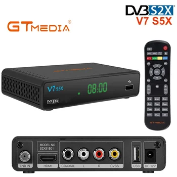 GTMEDIA V7 S5X Спутниковый ТВ-ресивер DVB-S/S2/S2X H.265 (8 бит) Mgcamd CS IKS Ключ Biss Поддержка YouTube HD 1080P USB WIFI EU Plug 16