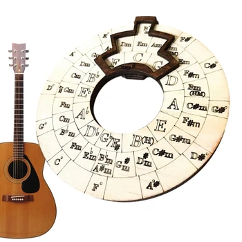 3 предмета, круг из пятого колеса, инструмент для обучения игре на гитаре, круг из деревянного колеса, деревянный инструмент для мелодии