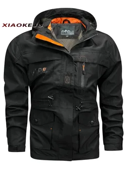 Модная куртка, тактическая куртка для мужчин, техническая одежда, ветровка для кемпинга, Холодный альпинизм, треккинг, Мотоциклетная ветровка 13