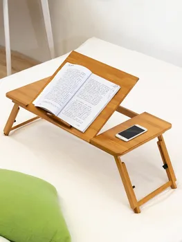 Складная кровать Маленький Книжный столик ноутбук Ленивый Общежитие Студенческая Домашняя спальня Простое написание 23