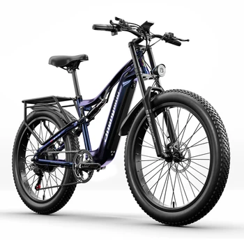 MX03 Электрический Велосипед 26 Дюймов Fat Tire Ebike 1000 Вт Bafang Мотор 48V17.5AH Мощный Горный Электрический Велосипед Для взрослых E-bike 9