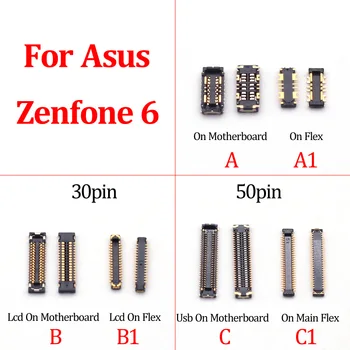 2шт Usb Зарядное Устройство Док-станция Для Зарядки Аккумулятора Жк-дисплей Разъем FPC Для Asus Zenfone 6 2019 6Z I01WD 2A005EU ZS630KL 30 50 Pin