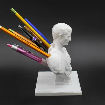 Забавный Держатель карандаша Julius Caesar Креативная Подставка для ручек Ides Of March из синтетической смолы Креативные Украшения для хранения на столе 12