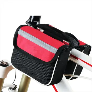 Велосипедная сумка Водонепроницаемая велосипедная сумка Верхняя передняя трубчатая Рама MTB Велосипедная сумка с карманом для мобильного телефона Велосипедная верхняя трубчатая сумка Велосипедные Аксессуары 10
