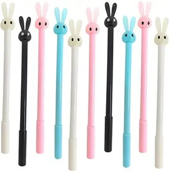 8 Упаковок гелевых ручек Cute Bunny Rabbit с чернилами 0,38 мм, черные шариковые ручки, креативные подарки для офиса, школьные принадлежности, принадлежности для студентов 19