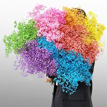 Натуральный сушеный цветок Гипсофилы, цветочный материал 