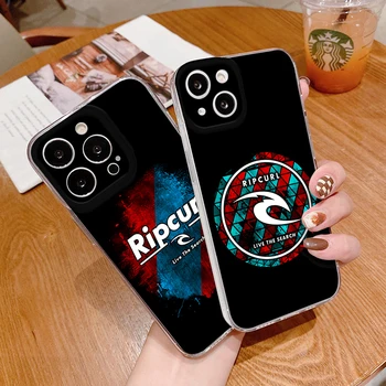 Серфинговый бренд Ripcurl Чехол для телефона iPhone 14 13 12 11 Pro Plus X 13 Pro MAX XR XS MINI Прозрачные чехлы 2