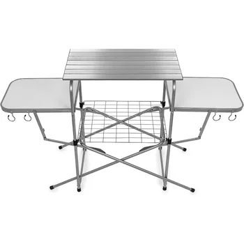 Портативный гриль-стол Camco Olympian Deluxe | Обеспечивает достаточно места для принадлежностей для гриля | Идеально подходит для пикников, кемпинга, катания на лодках 7