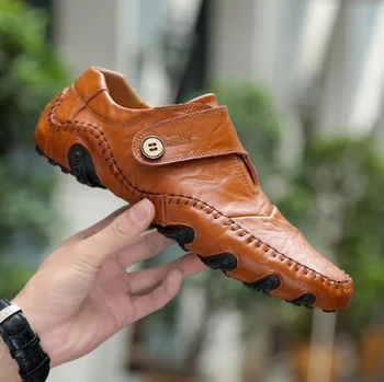 Повседневная Мужская Мягкая Обувь Из Кожи Ручной Работы, Дизайнерские Кроссовки, Мужская Удобная Кожаная Обувь, Лоферы Octopus Rhino Для Мужчин, Обувь Zapatos 5