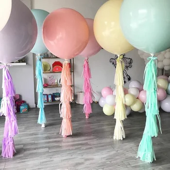 2 шт./упак. 18-дюймовые воздушные шары в пастельных тонах Macaron, Гигантское свадебное украшение для помолвки, с Днем рождения, воздушные конфеты, Матовый балон 22