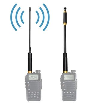 Антенна с высоким коэффициентом усиления HA04 144/430 МГц двухдиапазонная UHF + VHF для радио RT5R RT6 RT7 RT29 16