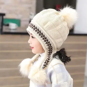 Осенне-зимняя детская шапка крючком, однотонная шапка для девочек и мальчиков, теплая вязаная детская шапочка, детские шапки для младенцев, капот Gorras