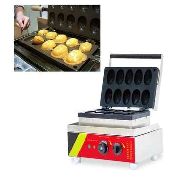 Коммерческая яичная вафельница электрическая машина для приготовления яичных вафель печь для выпечки тортов на железной плите 6