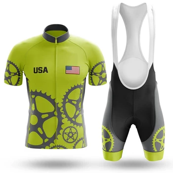2023 США Комплект велосипедной майки, нагрудник, шорты, костюм, велосипедная одежда, комплекты для горных шоссейных велосипедов, одежда 1