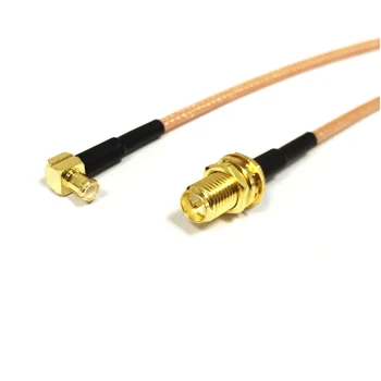 1 шт. Новый модемный удлинительный кабель RP SMA с гайкой для подключения к штекеру MCX прямоугольный разъем RG316 с косичкой 15 см 6 