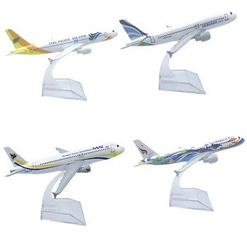 16 см, Литой под давлением металлический самолет Airbus 320 350 340, Модель самолета в масштабе 1/400, игрушки для моделей самолетов 21