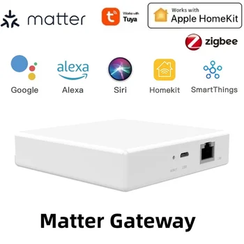 Matter Protocol Smart Thread Hub Zigbee Smart Home Bridge Matter Gateway Hub Поддержка Tuya Siri Homekit Smartthings Alexa Google 22