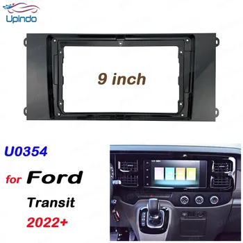 2 Din 9-дюймовая автомагнитола с GPS Пластиковой рамкой для Ford Transit 2022 + комплект для крепления на приборной панели 13