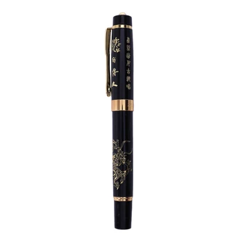 Шариковая ручка LUOSHI 818 с рисунком Китайского дракона - черный 22
